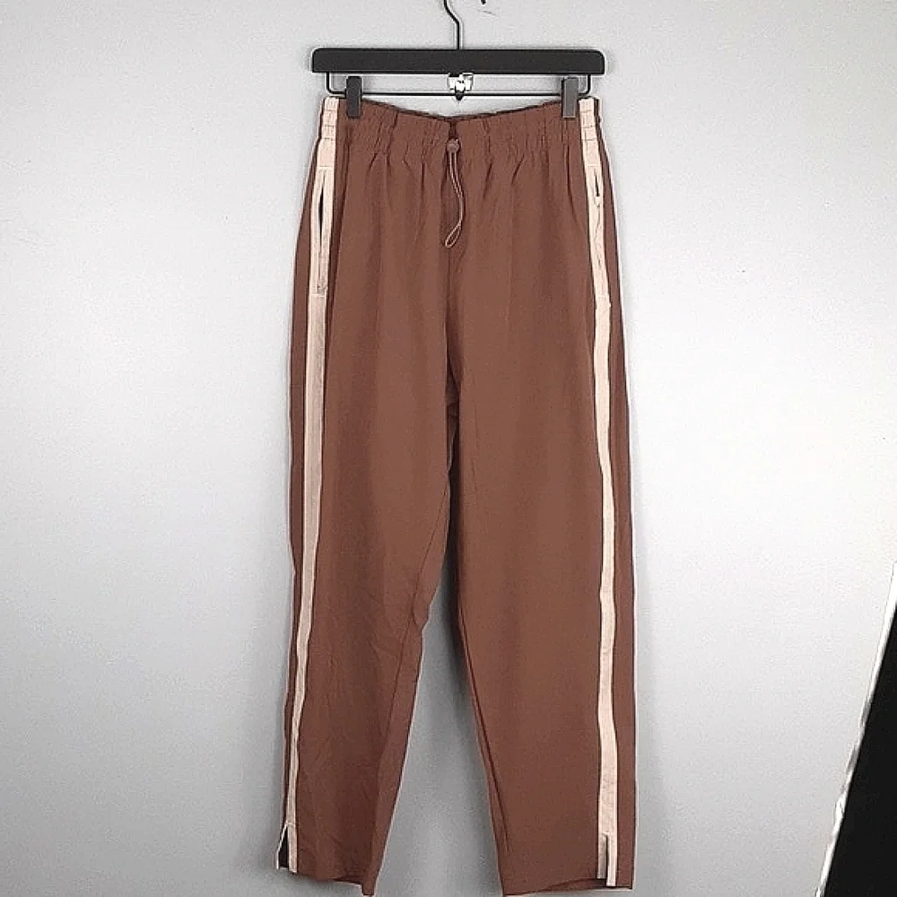 Avalanche Unisex Tik Tok Famous Side Striped Brown Pants